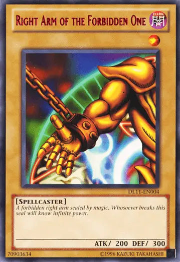 Right Arm of the Forbidden One (Red) [DL11-EN004] Rare - Doe's Cards