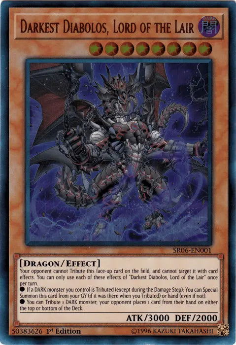 Darkest Diabolos, Lord of the Lair [SR06-EN001] Ultra Rare - Doe's Cards