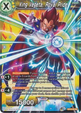 King Vegeta, Royal Pride (EX13-22) [Special Anniversary Set 2020] - Doe's Cards