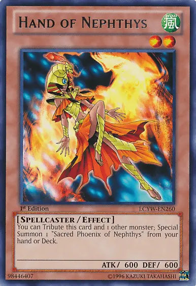 Hand of Nephthys [LCYW-EN260] Rare - Doe's Cards