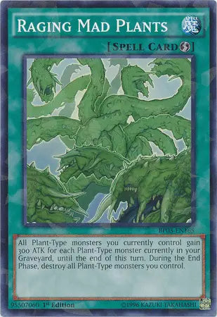 Raging Mad Plants [BP03-EN165] Shatterfoil Rare - Doe's Cards
