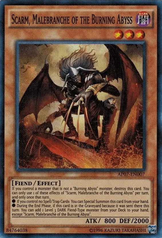 Scarm, Malebranche of the Burning Abyss [AP07-EN007] Super Rare - Doe's Cards