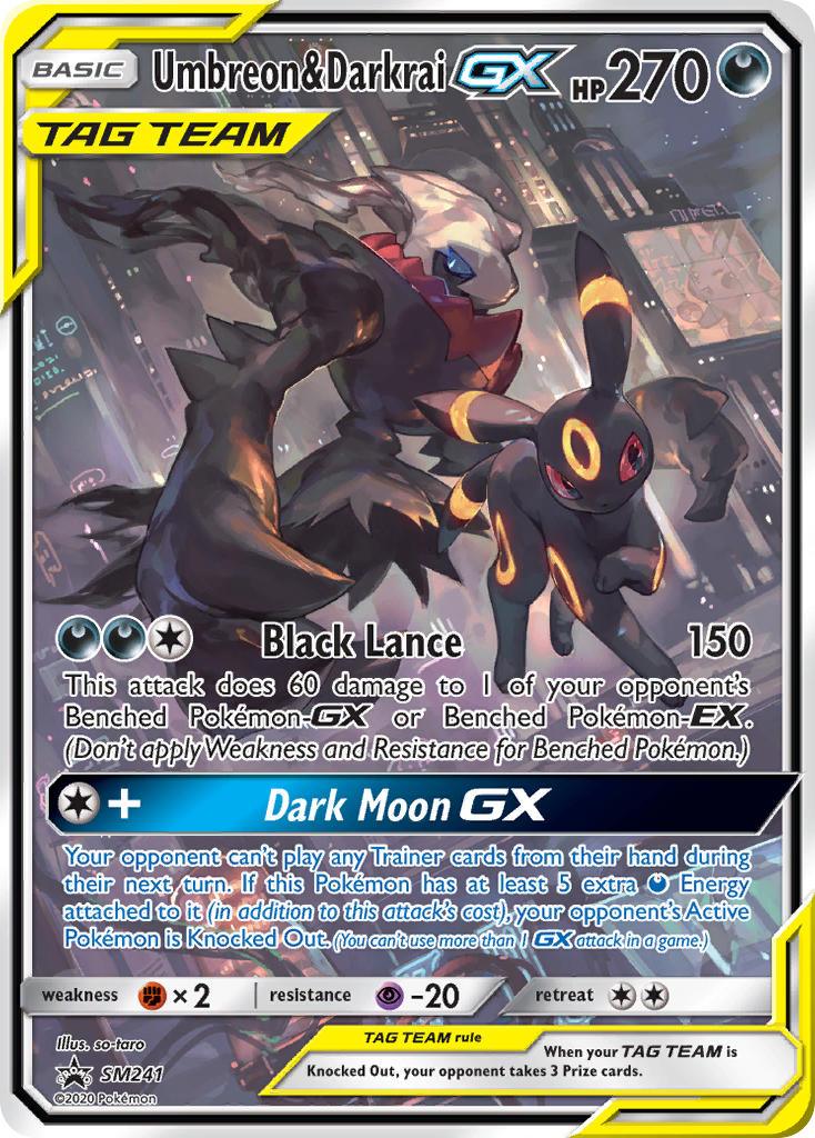 Umbreon & Darkrai GX (SM241) [Sun & Moon: Black Star Promos] - Doe's Cards