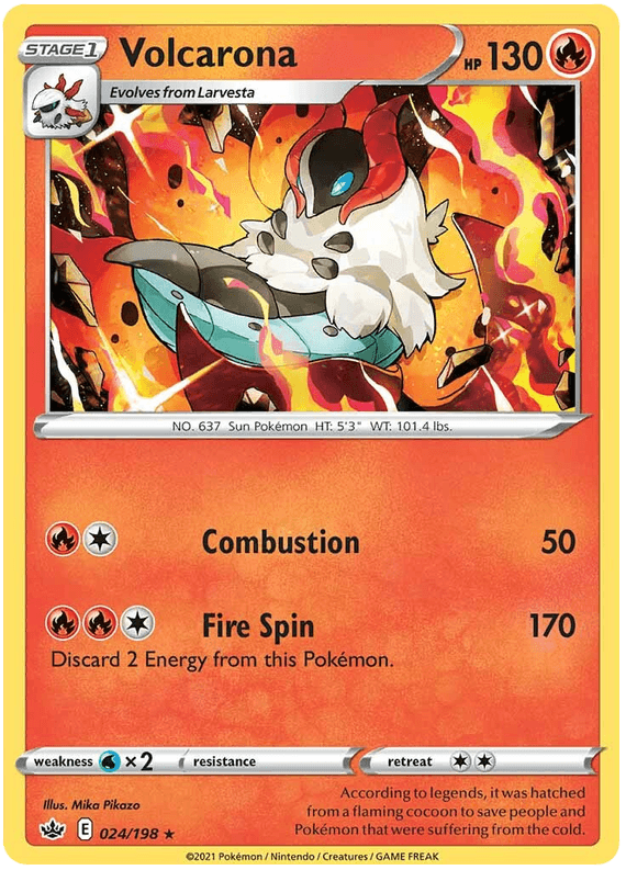 Volcarona (024/198) [Sword & Shield: Chilling Reign] - Doe's Cards