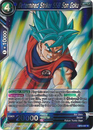 Determined Striker SSB Son Goku (BT2-037) [Union Force] - Doe's Cards