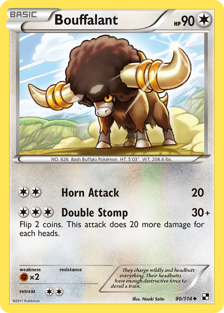 Bouffalant (90/114) [Black & White: Base Set] - Doe's Cards