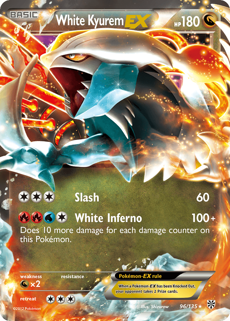 White Kyurem EX (96/135) [Black & White: Plasma Storm] - Doe's Cards