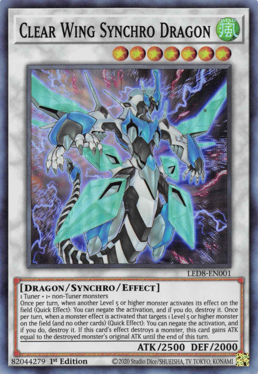 Clear Wing Synchro Dragon [LED8-EN001] Super Rare - Doe's Cards