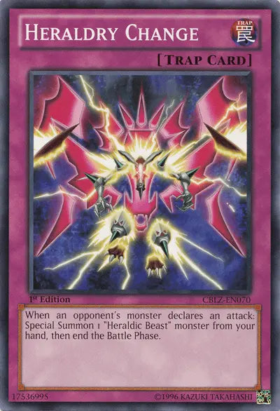 Heraldry Change [CBLZ-EN070] Common - Doe's Cards