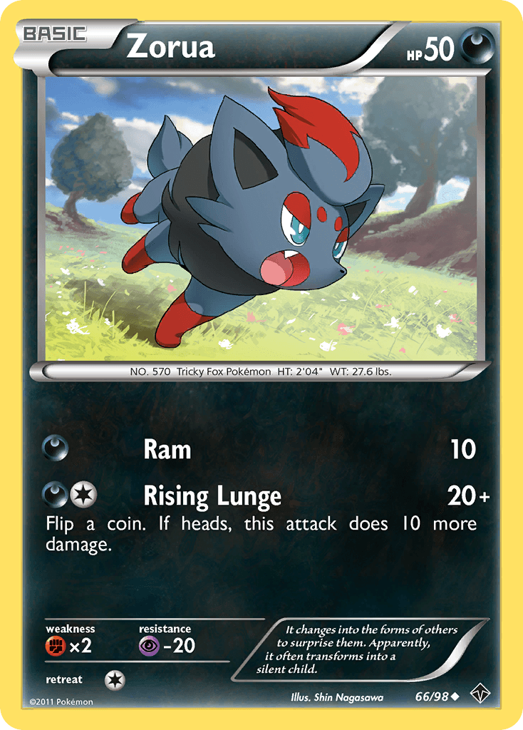 Zorua (66/98) [Black & White: Emerging Powers] - Doe's Cards