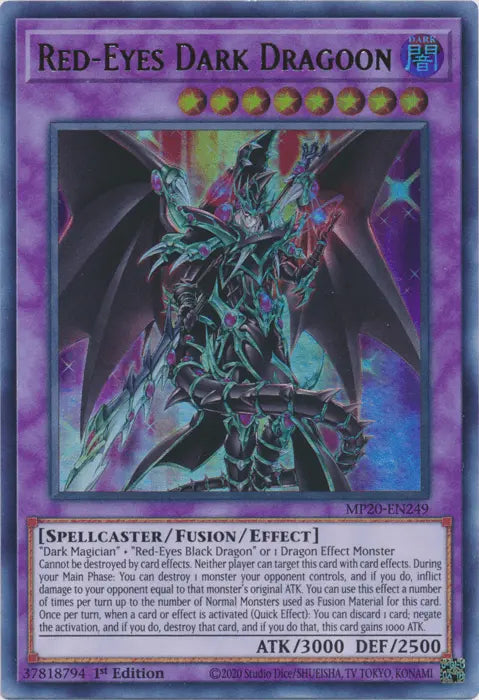 Red-Eyes Dark Dragoon [MP20-EN249] Ultra Rare - Doe's Cards