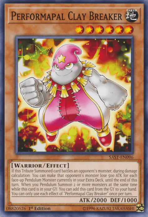 Performapal Clay Breaker [SAST-EN096] Common - Doe's Cards