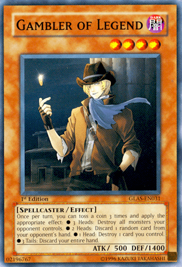 Gambler of Legend [GLAS-EN031] Common - Doe's Cards