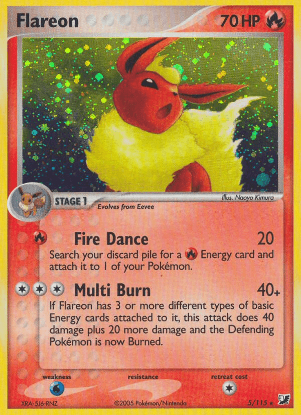 Flareon (5/115) [EX: Unseen Forces] - Doe's Cards