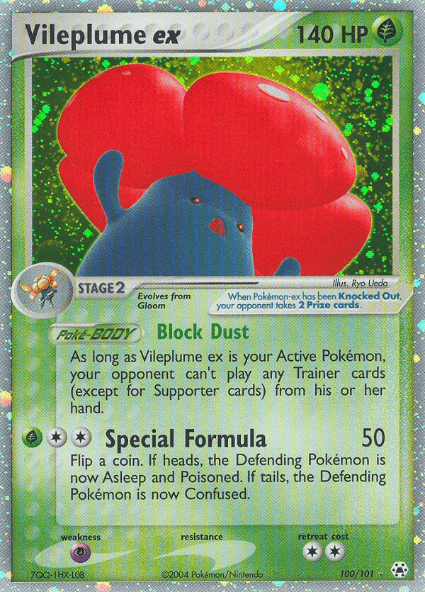 Vileplume ex (100/101) [EX: Hidden Legends] - Doe's Cards