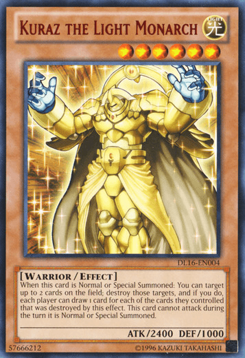 Kuraz the Light Monarch (Red) [DL16-EN004] Rare - Doe's Cards