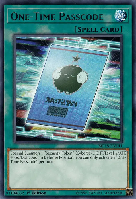 One-Time Passcode [MP18-EN141] Rare - Doe's Cards