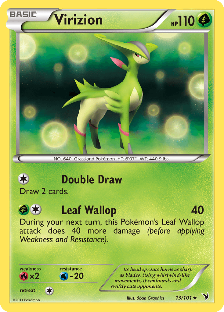 Virizion (13/101) [Black & White: Noble Victories] - Doe's Cards