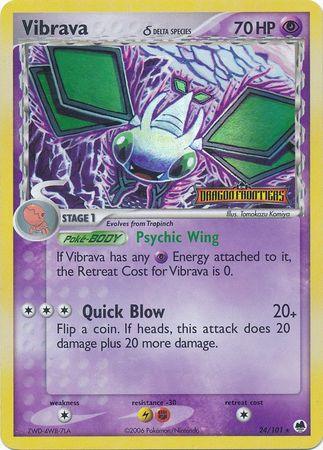 Vibrava (24/101) (Delta Species) (Stamped) [EX: Dragon Frontiers] - Doe's Cards