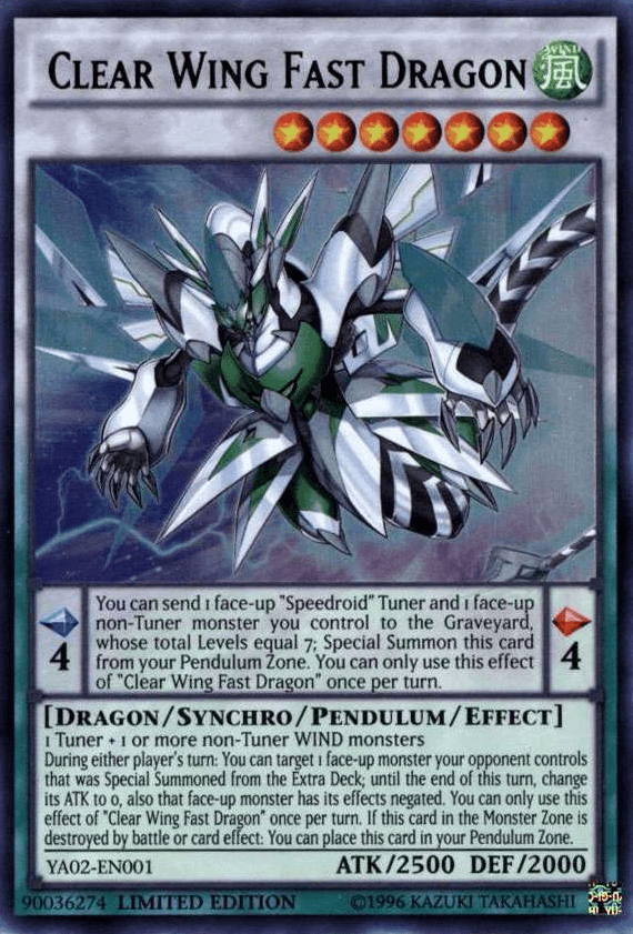 Clear Wing Fast Dragon [YA02-EN001] Ultra Rare - Doe's Cards