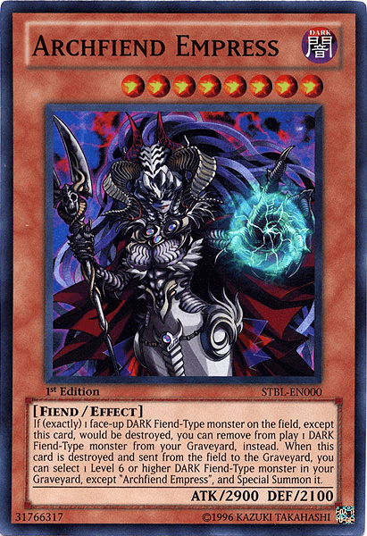 Archfiend Empress [STBL-EN000] Super Rare - Doe's Cards