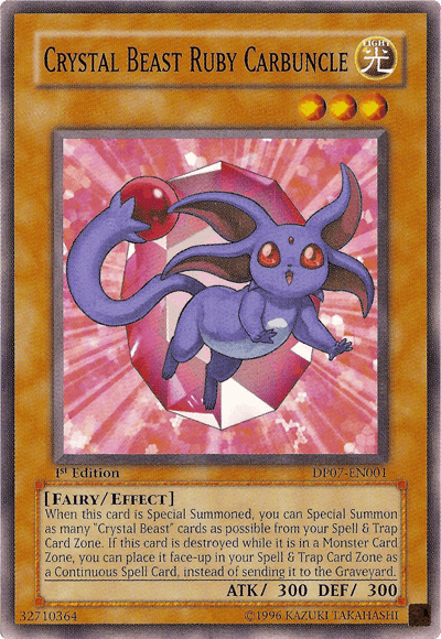 Crystal Beast Ruby Carbuncle [DP07-EN001] Common - Doe's Cards