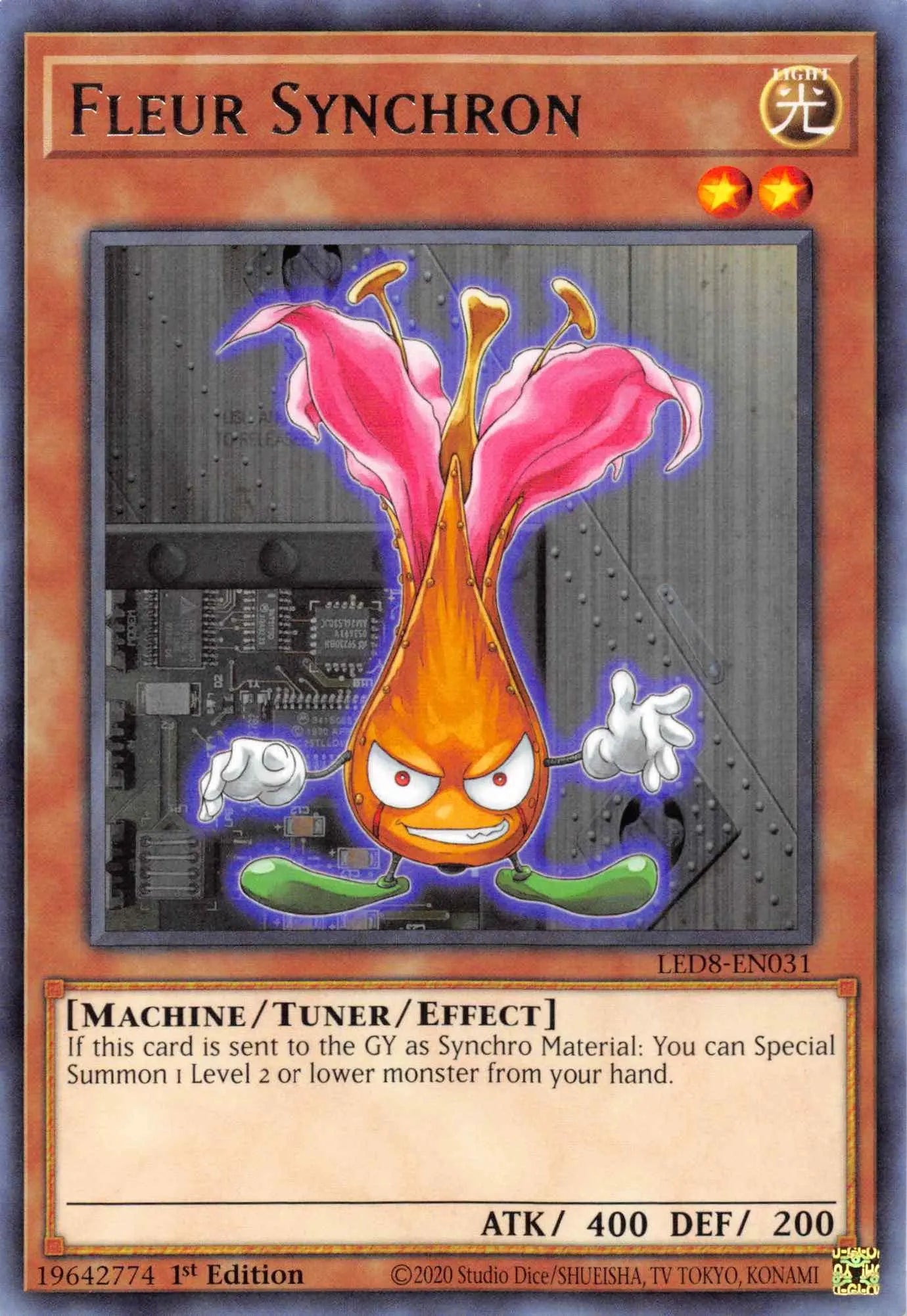 Fleur Synchron [LED8-EN031] Rare - Doe's Cards