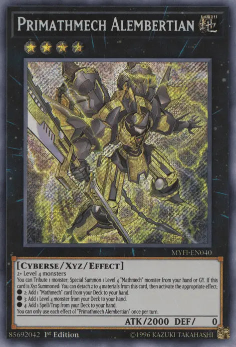 Primathmech Alembertian [MYFI-EN040] Secret Rare - Doe's Cards