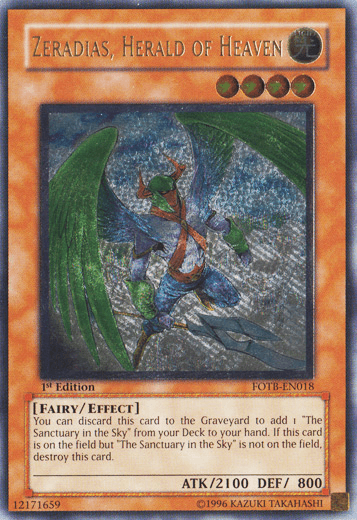 Zeradias, Herald of Heaven [FOTB-EN018] Ultimate Rare - Doe's Cards