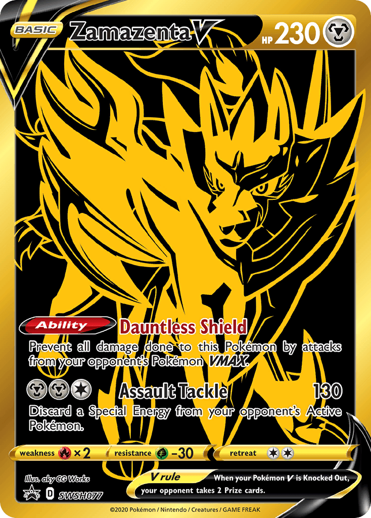 Zamazenta V (SWSH077) [Sword & Shield: Black Star Promos] - Doe's Cards