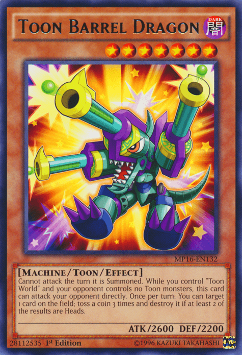 Toon Barrel Dragon [MP16-EN132] Rare - Doe's Cards