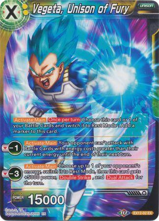 Vegeta, Unison of Fury (EX12-02) [Universe 11 Unison] - Doe's Cards