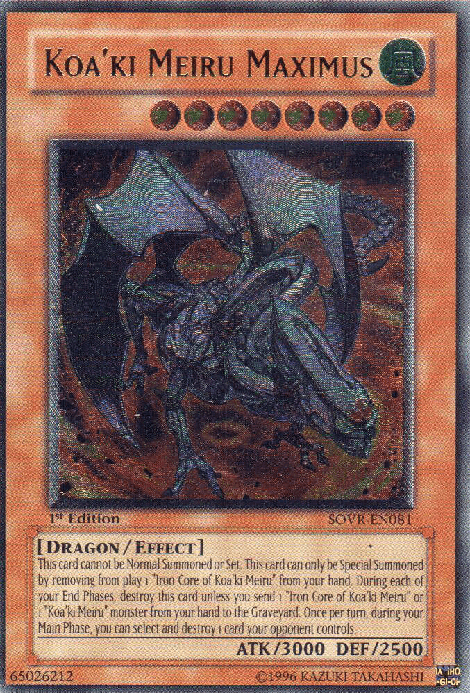 Koa'ki Meiru Maximus [SOVR-EN081] Ultimate Rare - Doe's Cards