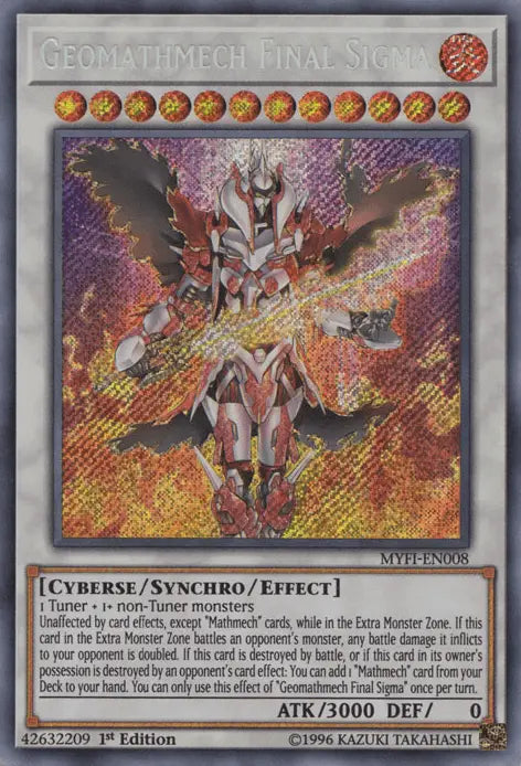 Geomathmech Final Sigma [MYFI-EN008] Secret Rare - Doe's Cards
