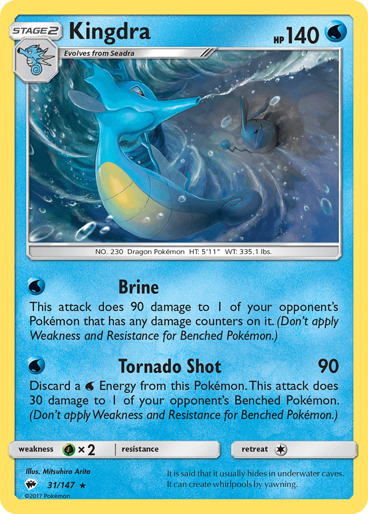 Kingdra (31/147) [Sun & Moon: Burning Shadows] - Doe's Cards