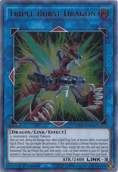 Triple Burst Dragon [EXFO-EN044] Ultra Rare - Doe's Cards