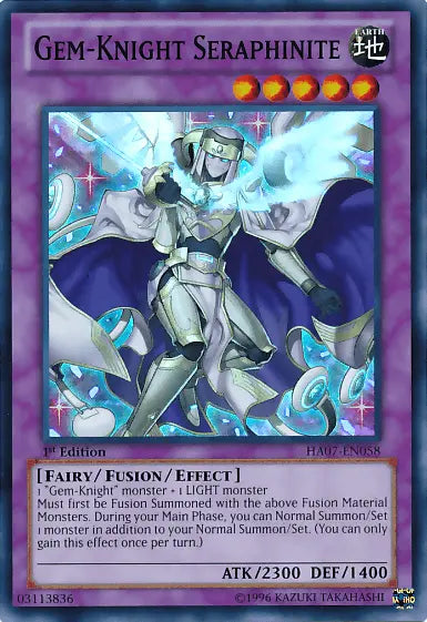 Gem-Knight Seraphinite [HA07-EN058] Super Rare - Doe's Cards