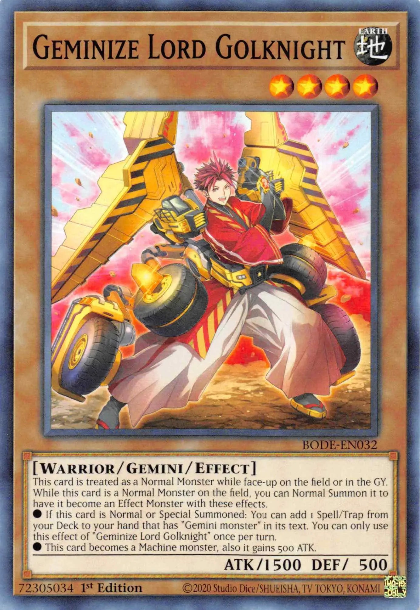 Geminize Lord Golknight [BODE-EN032] Common - Doe's Cards