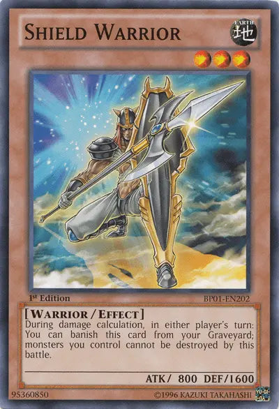 Shield Warrior [BP01-EN202] Common - Doe's Cards