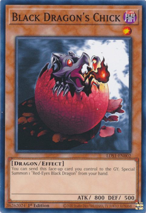 Black Dragon's Chick [LDS1-EN002] Common - Doe's Cards