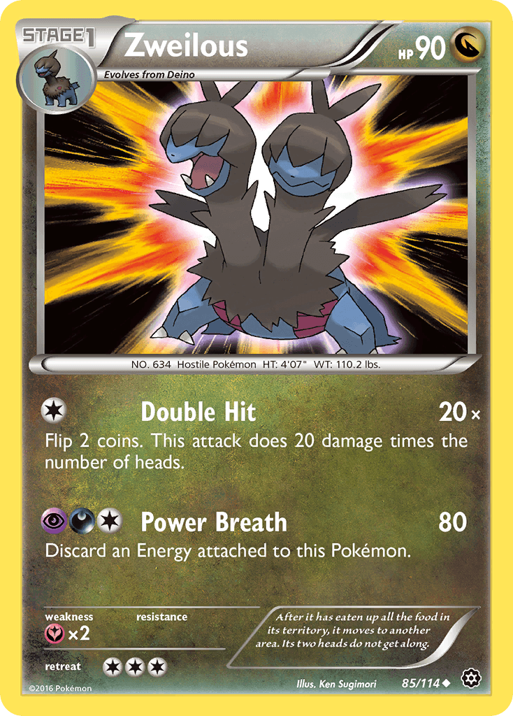 Zweilous (85/114) [XY: Steam Siege] - Doe's Cards