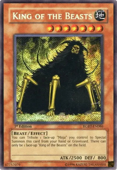 King of the Beasts [RGBT-EN086] Secret Rare - Doe's Cards