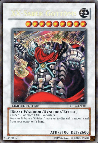 XX-Saber Gottoms [CT06-ENS04] Secret Rare - Doe's Cards