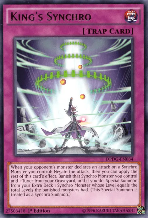 King's Synchro [DPDG-EN034] Rare - Doe's Cards