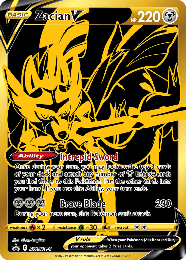 Zacian V (SWSH076) [Sword & Shield: Black Star Promos] - Doe's Cards