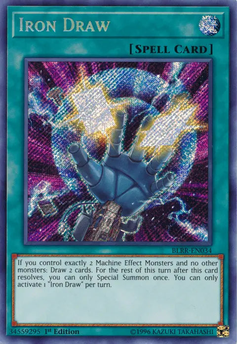 Iron Draw [BLRR-EN034] Secret Rare - Doe's Cards