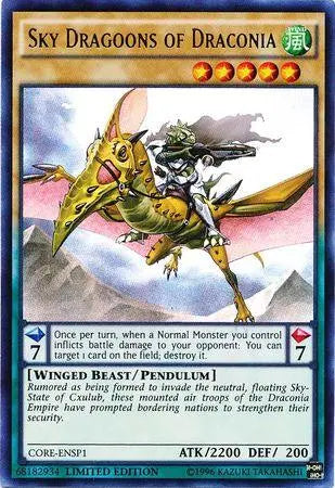 Sky Dragoons of Draconia [CORE-ENSP1] Ultra Rare - Doe's Cards