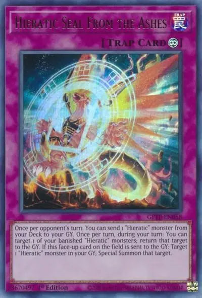 Hieratic Seal from the Ashes [GFTP-EN058] Ultra Rare - Doe's Cards