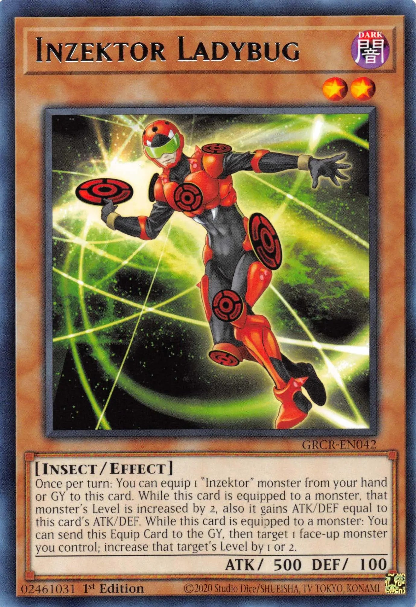 Inzektor Ladybug [GRCR-EN042] Rare - Doe's Cards