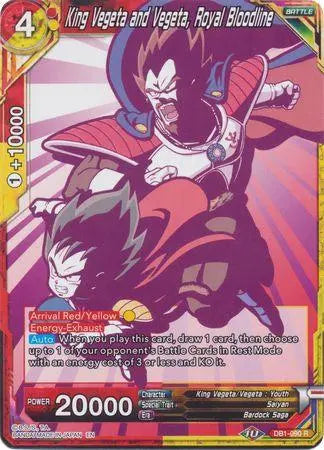King Vegeta and Vegeta, Royal Bloodline (Alternate Art) (DB1-090) [Special Anniversary Set 2020] - Doe's Cards